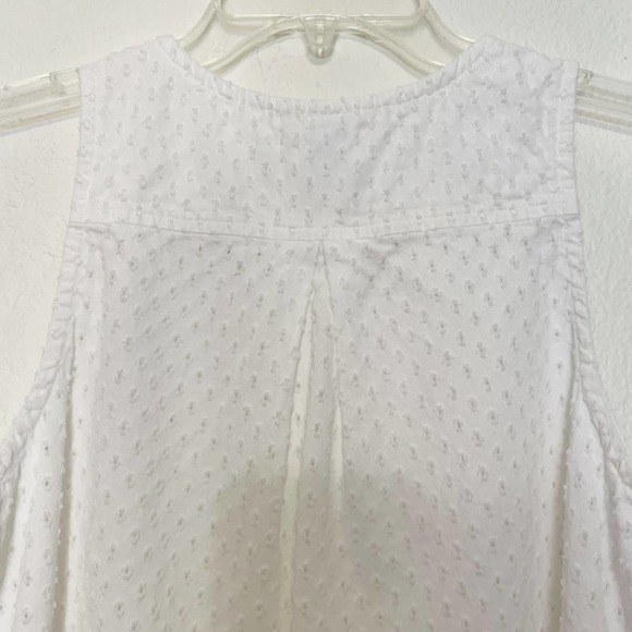 Anthropologie Clothe & Stone Eyelet Lace Tank Top White Small - Picture 6 of 14